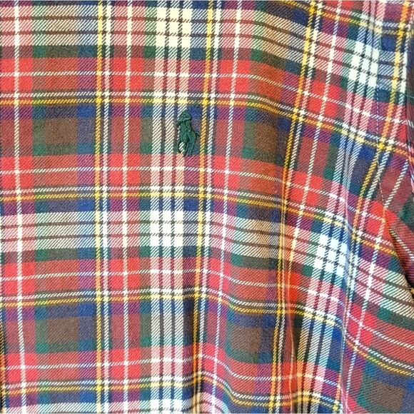 Ralph Lauren Red Plaid Button Down Shirt - Picture 4 of 5